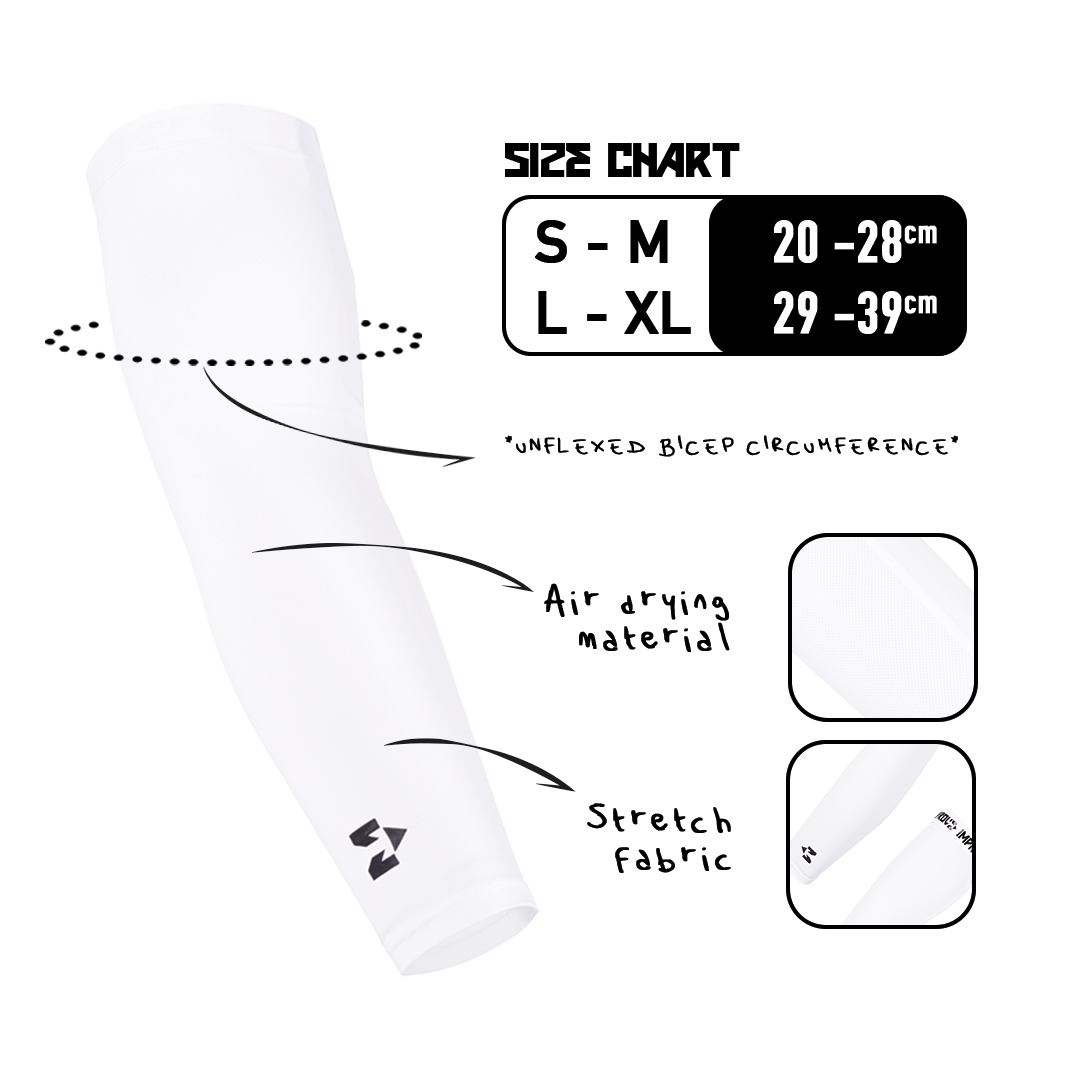 FLEXY ARM SLEEVE White (2PCS)