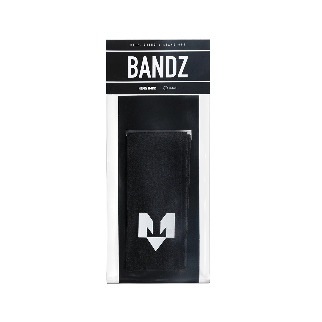 BANDZ HEAD BAND Black - IMPROVE ATHLETES