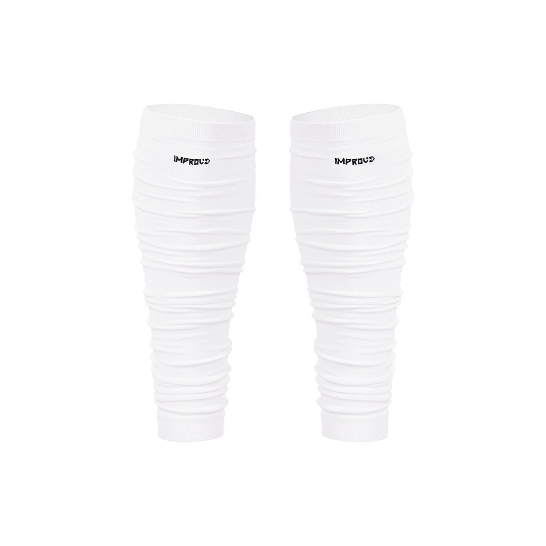LEGSKN™ SCRUNCH LEG SLEEVE White - IMPROVE ATHLETES