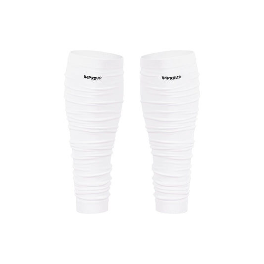 LEGSKN™ SCRUNCH LEG SLEEVE White - IMPROVE ATHLETES